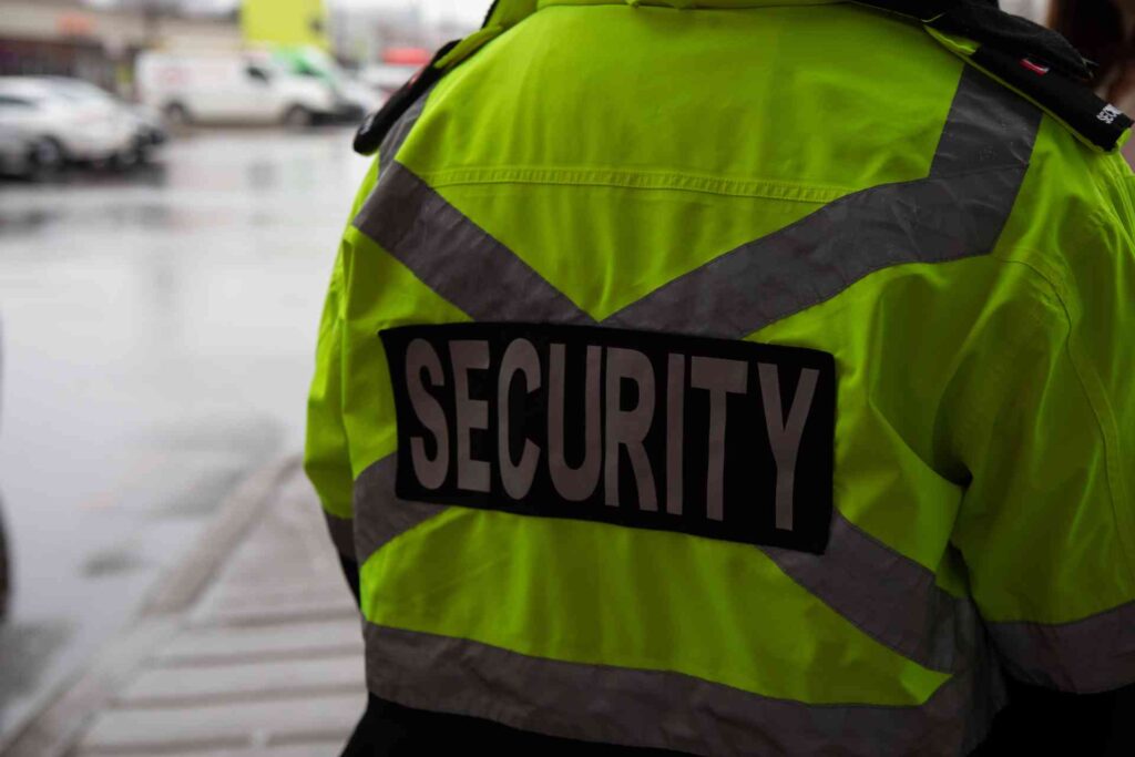Security guard training the UK