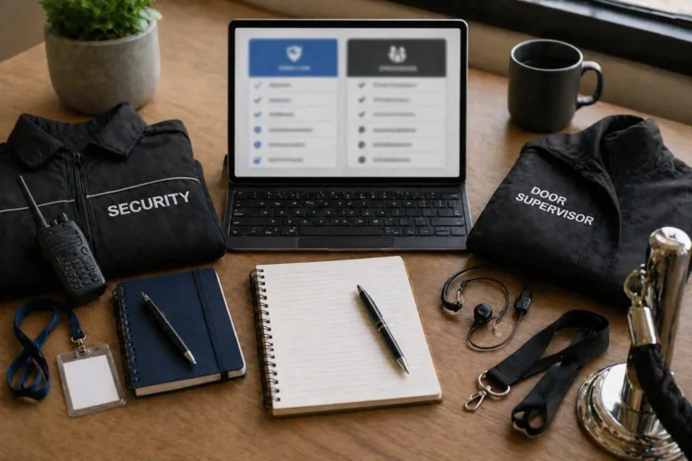 Is the security guard training better than the door supervisor training [city]