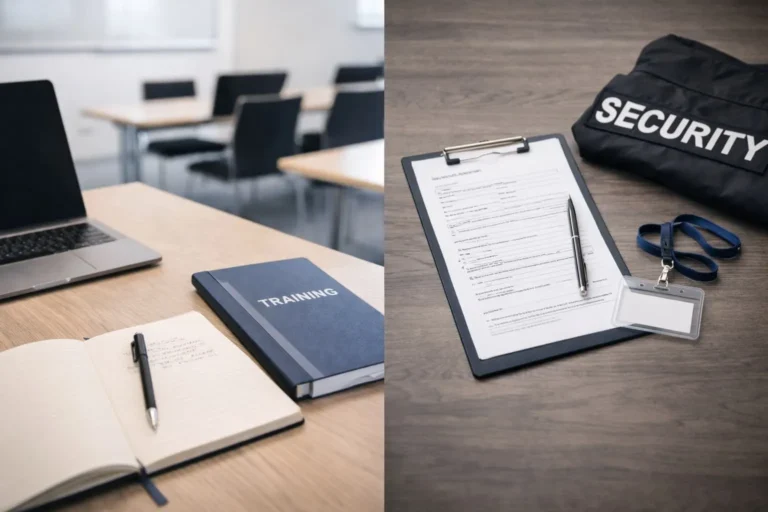 What is the difference between an sia licence and sia training in the uk