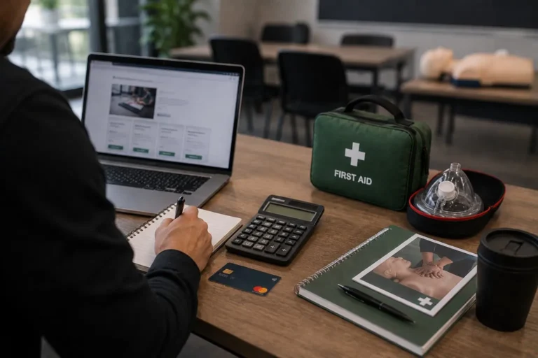 How much does emergency first aid at work training cost in the uk