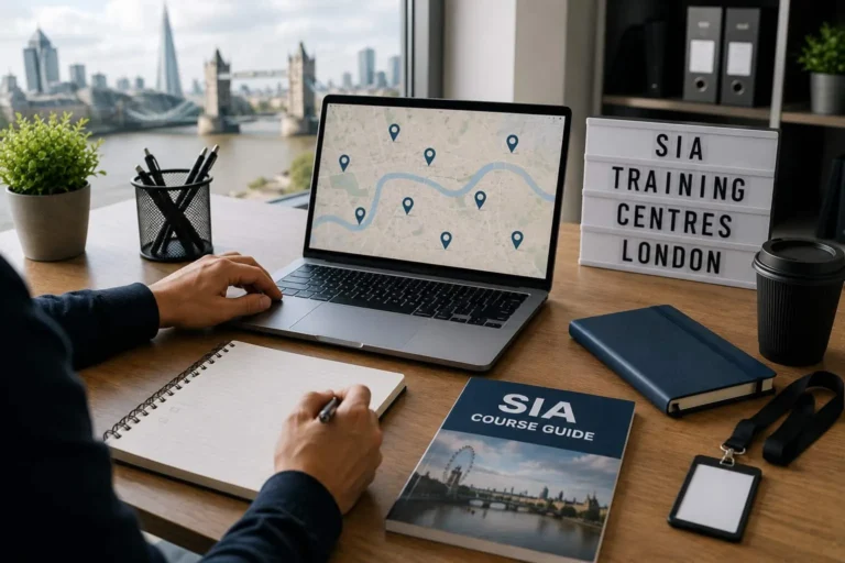 Which areas of london have sia training centres